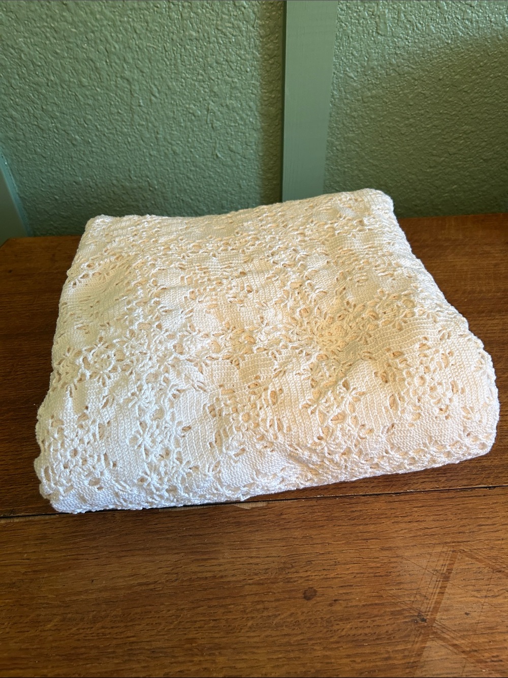 Hand crocheted piece